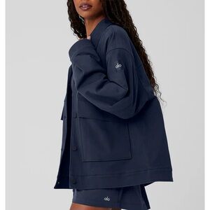ALO Yoga Unisex One Up Jacket navy